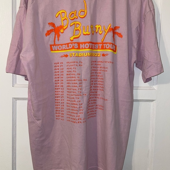 Pink Bad Bunny Tshirt - Picture 4 of 6